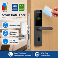Sistema de Cerraduras Electrónicas para Hoteles con Tarjeta RFID, Cerraduras Inteligentes de Aleación de Zinc, Impermeables, Anti-Robo, ANSI Mortise