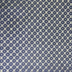 Elegante Tela de Encaje de Poliéster 100% con Tejido de Malla de Ganchillo y Procesamiento P/D, 61 Pulgadas de Ancho, 80GSM, Tela de Encaje Ligera para Lencería - Product Image 1