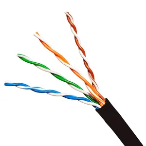 Cable Lan UTP para exteriores, Cat5E UTP, 4 pares, 24AWG, precio directo de fábrica