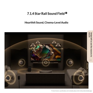 Sistema de <span class=keywords><strong>Altavoces</strong></span> Subwoofer Yuezhang <span class=keywords><strong>Home</strong></span> Theater Starfield Soundfield Whale Fin // USB 7.1 Canales Sonido Envolvente 3D - Product Image 3