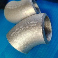 Tuyau en aluminium sans soudure à souder bout à bout SCH40 ANSI B361 à rayon long 1.5D 2.5 pouces 76mm 90 45 degrés résistant à la corrosion chimique