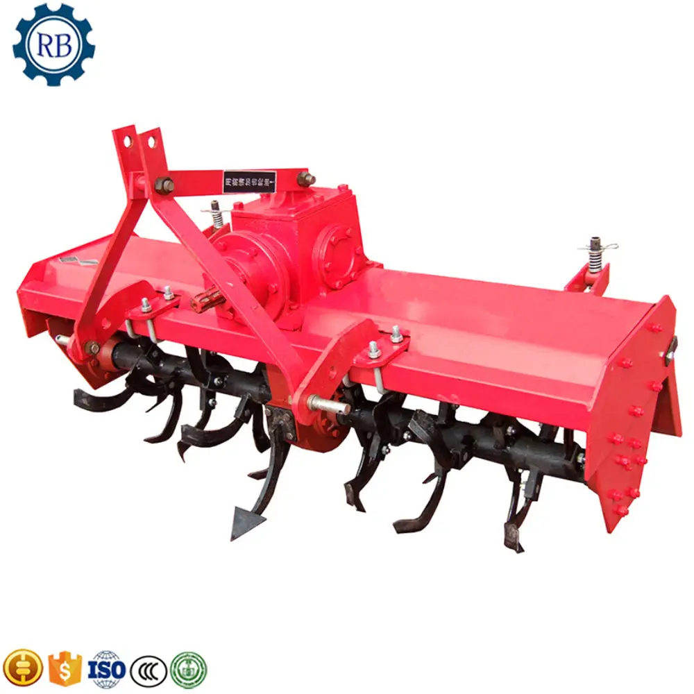 Produsen pasokan rotavator pertanian tiller mesin traktor mengemudi 3-point rotary beralih mesin rotary tiller untuk pertanian