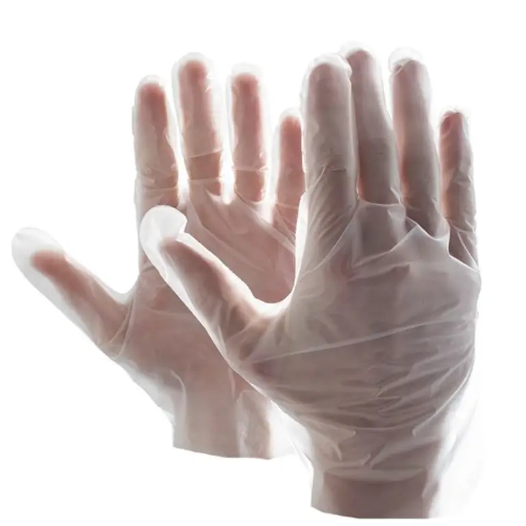 Disposable Gloves One-off Plastic Gloves Restaurant BBQ Transparent Eco-friendly PE Gloves Kitchen Garden Accessories