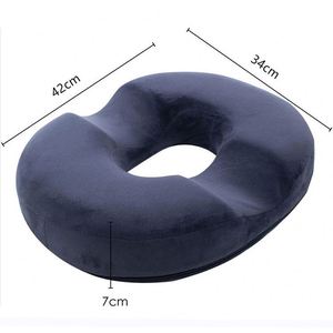 Coussin de siège en mousse à mémoire de forme personnalisable en forme de beignet avec housse amovible et lavable pour un confort prolongé lors de la position assise - Product Image 2