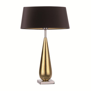 Lampe de salon de luxe pour la décoration de la maison avec abat-jour en soie plastique noire pour lampe de bureau double - Product Image 1
