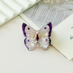Mini pinces à <span class=keywords><strong>cheveux</strong></span> en acrylique de haute qualité pour femmes et filles, motifs tournesol, abeille, papillon, pour queue de cheval, <span class=keywords><strong>frange</strong></span> et coiffure quotidienne tendance - Product Image 3
