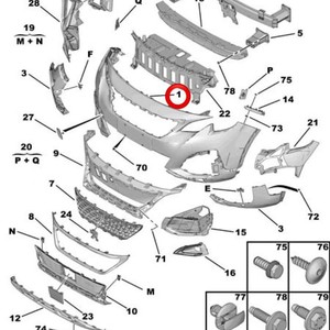 Nuovo Paraurti Anteriore <span class=keywords><strong>Peugeot</strong></span> 4008 5008GT Assemblaggio Universale con Fissaggio a Bulloni YL00409080 - Product Image 5