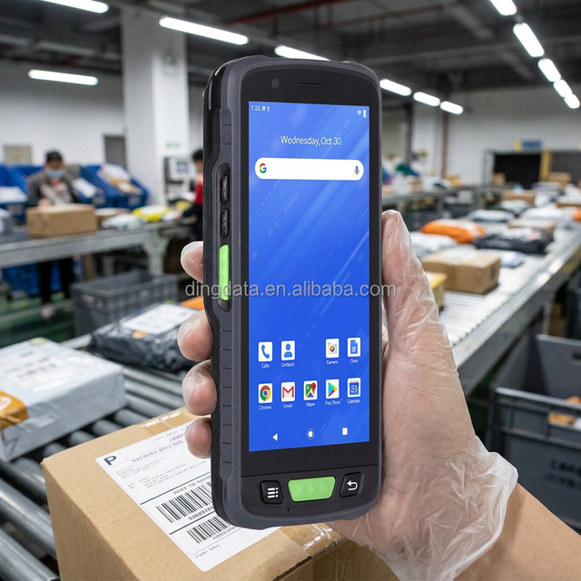 DINGDATA DT55 Industrial PDA Android 15 IP67 Rugged 2D Barcode Scanner Trigger Handle 5.5 Inch Handheld Computer Warehouse