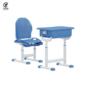 Üretici ilkokul öğrencilerinin öğrenimi için ABS plastik demir ayaklar ayarlanabilir masa ve sandalyeler üretir - Product Image 5