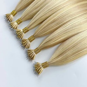 Extensioni per capelli europei in nano anelli di capelli umani - Product Image 4