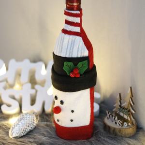 Housse de bouteille de vin, 1 pièce, mignon cadeau de noël, civer, cadeau de noël, vente en gros - Product Image 2