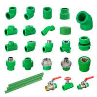 Raccords de tuyauterie en PPR vert IFAN OEM personnalisables par injection plastique, 20-110 mm