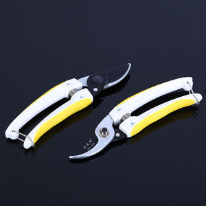 Tijeras de podar As-069 de acero inoxidable, diámetro de corte de 20-30 mm, mango amarillo y blanco para jardinería y paisajismo - Product Image 3