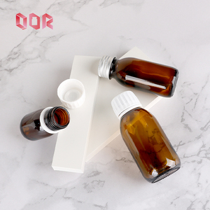Botella de Vidrio Ámbar Redonda para Líquidos Orales de 30ml, 60ml, 100ml, 125ml, 150ml, 200ml, 250ml, 300ml, 500ml con Tapa de Rosca - Product Image 6