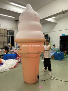 Modello di gelato gonfiabile per illuminazione pubblicitaria con stampa Logo personalizzata - Product Image 3