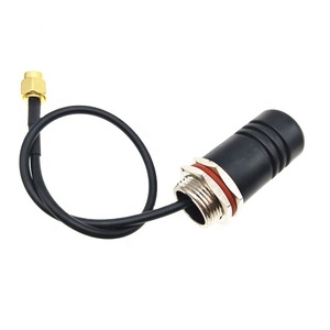 1dbi Gain Waterproof 2.4ghz <b>Wifi</b> Mini Stubby Screw Straight Rubber Antenna with <b>Cable</b> and Sma Male Connector - Product Image 1