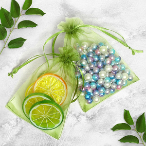 Sacs cadeaux 15x20 pour bijoux, bonbons, friandises, sachets en maille avec cordon de serrage pour mariage, remise de diplôme, fête prénatale, faveurs de fête - Product Image 1