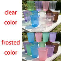 Vasos de Plástico de 12oz para Bodas, Gruesos y Transparentes, con la Frase 'Happily Ever After', 'Mr and Mrs', 'Just Married', para Decoración de Despedidas de Soltera