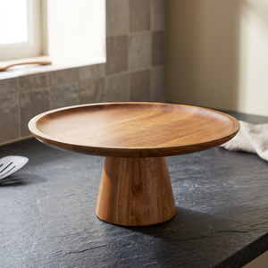 ชั้นวางเค้กไม้กระถินเทศรักษ์โลก 8 ชิ้น สำหรับผลไม้และช็อกโกแลต  ผิวสัมผัสธรรมชาติ ปลอดภัยสำหรับเครื่องล้างจาน ขนาดสั่งทำได้ BS International - Product Image 1