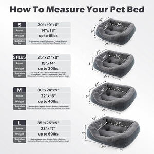 Venta al por mayor de cama de lujo para perros pequeños, medianos y grandes, sofá cama ortopédico lavable para perros, cama calmante con fondo antideslizante - Product Image 6