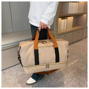 Bolsa de Lona de Gran Capacidad para Viajes Cortos, con Separación para Ropa Seca y Mojada, de Oxford, Portátil, de un Solo Hombro - Product Image 4