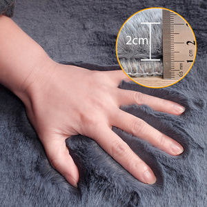 Tappeto Moderno in Finta Pelliccia di Coniglio, Coperta per Finestra e Letto, Tappeto Spesso per Soggiorno, Tappeto per Cameretta Bambini - Product Image 3