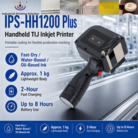 Imprimante jet d'encre TIJ IPS-HH1200 Plus avec cartouche de 42 ml, batterie 8 heures, code QR pour le codage des cartons, du plastique, du bois, du métal et des sacs