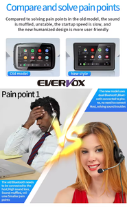 5 inch xách tay <span class=keywords><strong>GPS</strong></span> <span class=keywords><strong>navigation</strong></span> không thấm nước Xe điện cụ cụm LCD hiển thị tương thích với Carplay Android Auto - Product Image 4