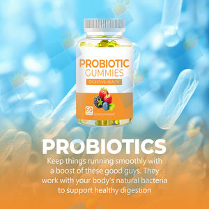 Compléments alimentaires en gummies de vitamines, <span class=keywords><strong>probiotiques</strong></span>, soutien à la santé et à l'immunité, gummies de <span class=keywords><strong>probiotiques</strong></span> <span class=keywords><strong>pour</strong></span> la santé intestinale, OEM/ODM/OBM - Product Image 2