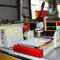 Mesin CNC Pengukir Kayu 4 Axis Mini 3030 4040 6060 Buatan Pabrik Cina