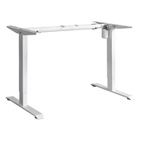Bureau debout électrique ergonomique, nouveau design, hauteur réglable, bureau moderne pour ordinateur/portable, moteur simple, construction métallique