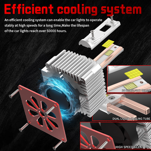 Vente flash D70 Canbus 120W 12000LM 3570 15 puces 12 24V Étanche IP68 D1S D2S D3S D5S D8S Ventilateur silencieux Plug and Play - Product Image 3