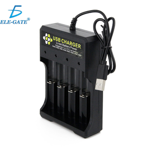 ELE-GATE เครื่องชาร์จ USB แบตเตอรี่ Li-Ion รุ่น 18650 14500 10440 16340 16500 18350 18500 18650 - Product Image 1