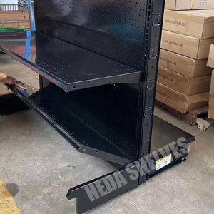 رفوف جندول سوداء لمتاجر التجزئة على طراز Lozier، رفوف المتاجر الصغيرة، تصنيع المعدات الأصلية/تصنيع التصميم الأصلي، رفوف جندول Madix - Product Image 4