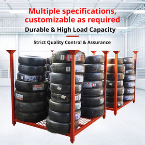 ชั้นวางยางรถบรรทุกแบบพกพา ถอดประกอบได้ เคลื่อนย้ายสะดวก ทำจากเหล็กกล้าคาร์บอน ทนทานต่อการเกิดสนิม สำหรับจัดเก็บในคลังสินค้า - Product Image 3