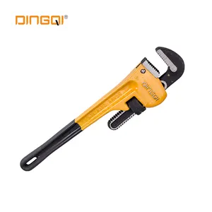 DINGQI Carbon Steel Drop Forged Heavy Duty Adjustable Pipe Wrench