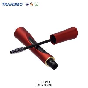 Empty <b>Metallic</b> Cosmetic Round Mascara Tube 9ml Glass Eyeliner Mascara Aliminimum Empty Tubular Mascara logo - Product Image 3