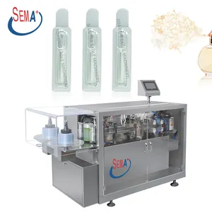 シール機能付き高精度自動オイル充填機香水芳香剤化粧品プラスチックアンペア生産ライン