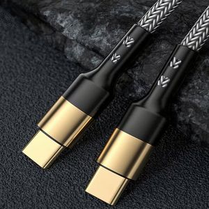 สายชาร์จ USB C to USB C คุณภาพสูง ชุบทอง 3A 20V 60w ชาร์จเร็ว สำหรับ IP 16 15 สำหรับ Samsung Huawei Xiaomi - Product Image 2