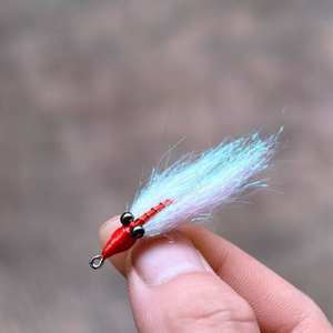 Pêche à la mouche crochet de cheveux spécial Topmouth Culter tuer bar <span class=keywords><strong>truite</strong></span> cheval bouche simulé glace soie leurre - Product Image 5