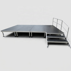 เวทีคอนเสิร์ตแบบประกอบได้ โครงสร้างอลูมิเนียม ติดตั้งง่าย กันลื่น เหมาะสำหรับงานกลางแจ้ง เวทีเคลื่อนที่สำหรับจัดงาน  มีจำหน่าย - Product Image 1