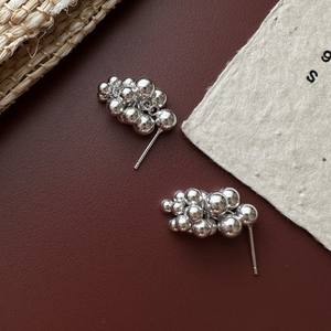 Joyería fina, joyería <span class=keywords><strong>de</strong></span> fruta bonita, pendientes <span class=keywords><strong>de</strong></span> tuerca <span class=keywords><strong>de</strong></span> uva Vintage <span class=keywords><strong>de</strong></span> <span class=keywords><strong>Plata</strong></span> <span class=keywords><strong>de</strong></span> Ley <span class=keywords><strong>925</strong></span> para mujer - Product Image 4