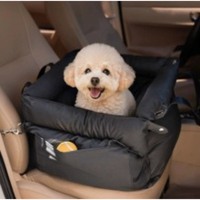 Lit de voiture pour animaux de compagnie USMILEPET en polyester de luxe, imperméable, lavable, avec housse amovible, siège de voiture pour chien, lit de voyage pour petits animaux