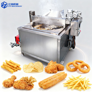 Machine <span class=keywords><strong>à</strong></span> frire les aliments de type snack (chips de pommes de terre, cacahuètes, nuggets de poulet) avec dispositif d'alimentation et de déchargement automatiques, directement de l'usine - Product Image 4