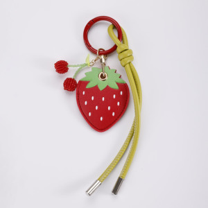 Goreal Túi Xách Phim Hoạt Hình PU Da Động Vật Và Trái Cây Keychain Handmade Bện Dây May Mắn Bóng Dệt Mặt Dây Chuyền Túi quyến rũ - Product Image 4