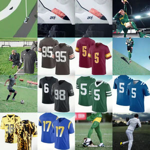 American Football Trikots Atmungsaktives Genähtes Jersey-Shirt Top 26 Gibbs 97 Hutchinson 16 Goff 14 St. Brown 20 Sanders 58 - Product Image 3