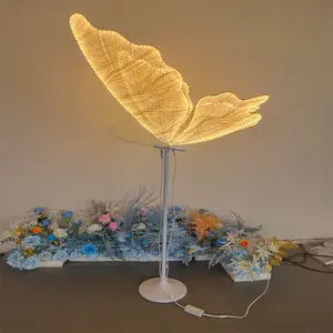 Super popular large butterfly floor lamp  wedding decoration  party atmosphere prop