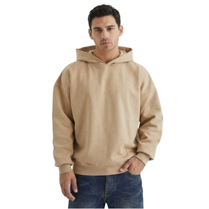 Sweat à capuche vintage de luxe pour homme, coupe courte et carrée, en coton 250 g/m², épaules tombantes, séchage rapide, respirant, style streetwear, haute qualité - Product Image 1