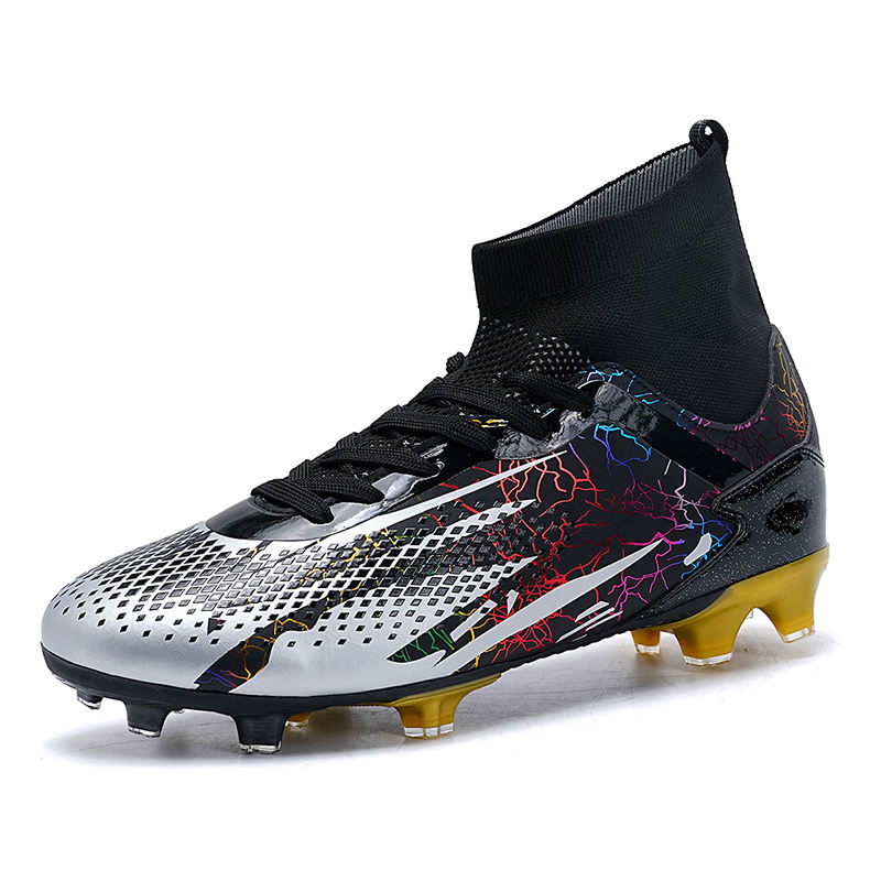 Brand Logo Custom Women Boys Professional AG FG TF Football Shoes EU 47 US  13 Plus Size Training Men Leather Soccer Cleats Boots - Main Image