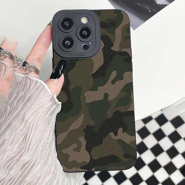 Camouflage Colour Printing Pupil Eye Pro Camera Hole TPU Mobile Phone Cover Case for Iphone 17 X Xr Xs 11 12 13 14 15 16 Pro Max